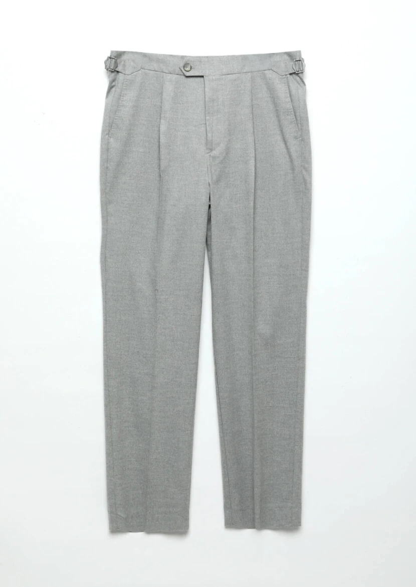 Grey Weaving Loose Fit Casual Trousers - 7