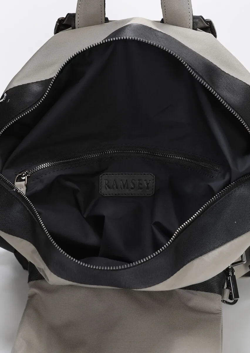 Gri Kumaş Çanta - 8