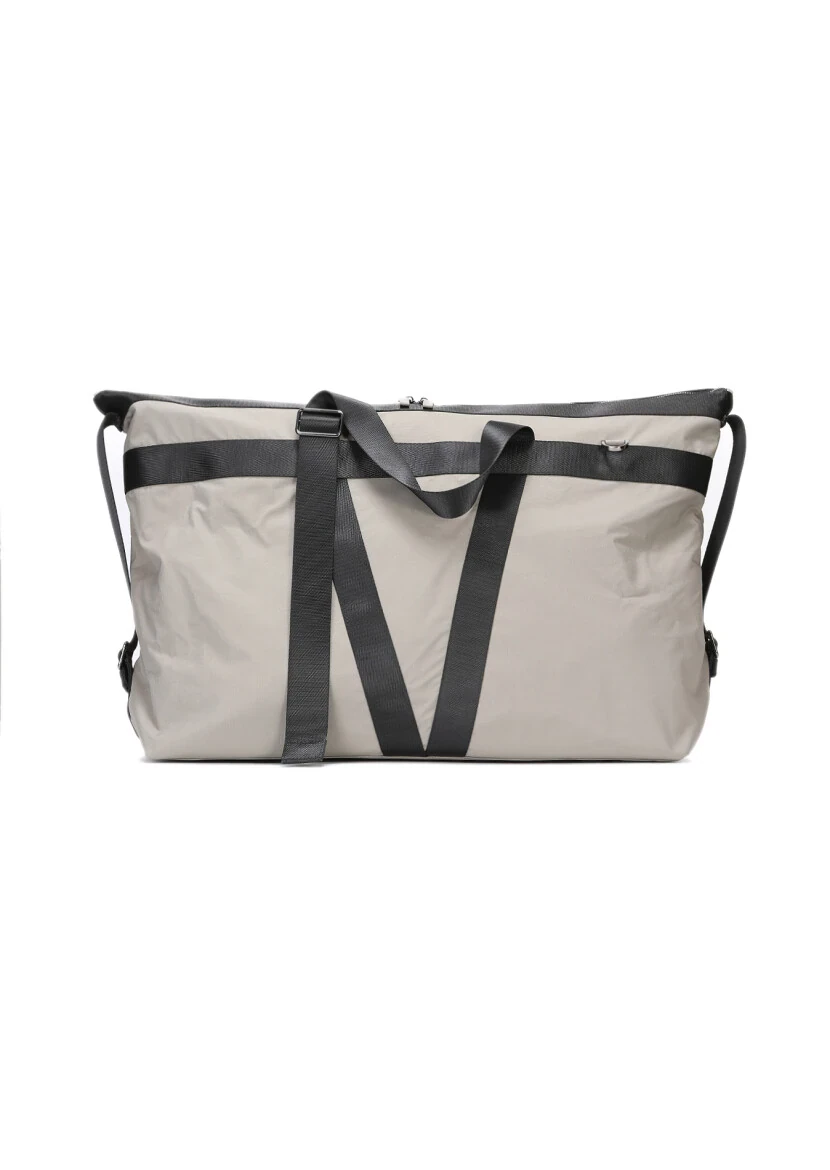 Gri Kumaş Çanta - 1