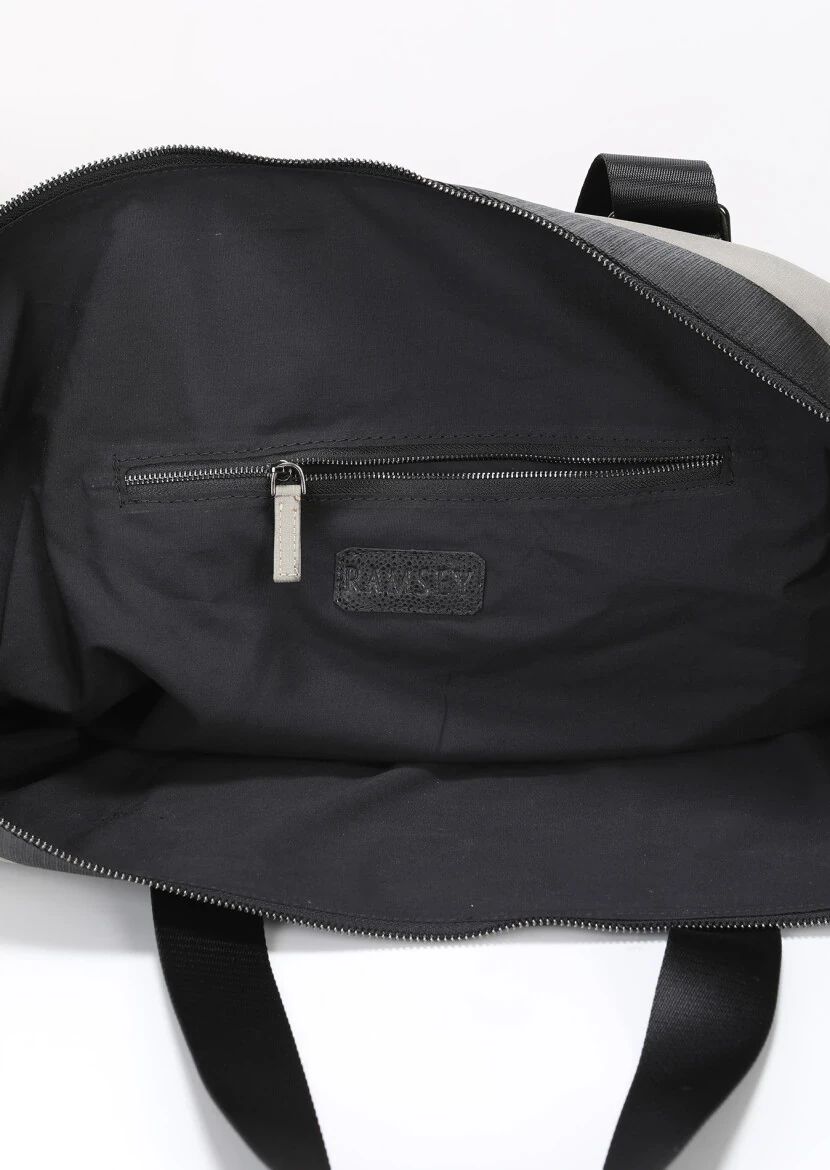 Gri Kumaş Çanta - 5