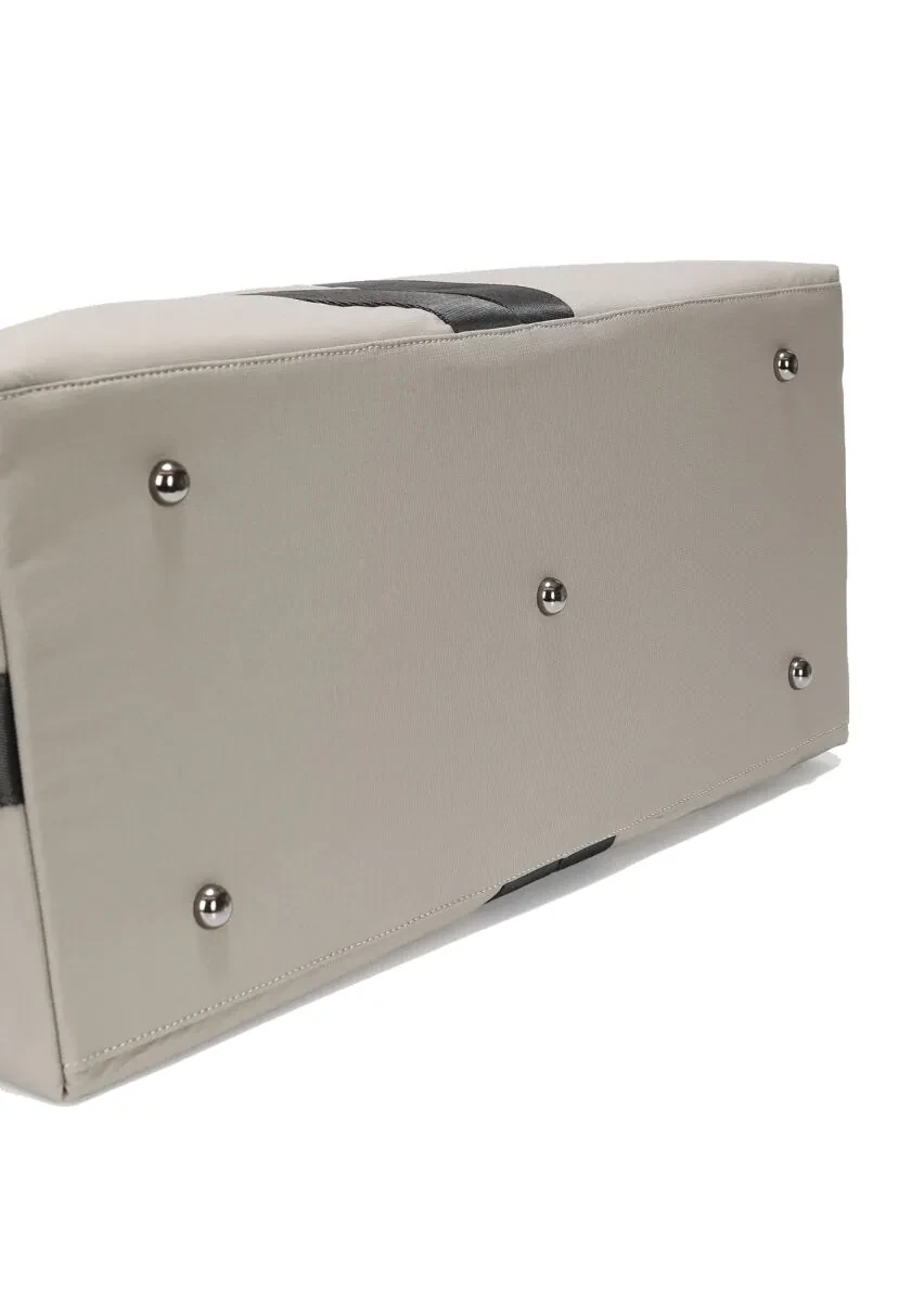 Gri Kumaş Çanta - 6