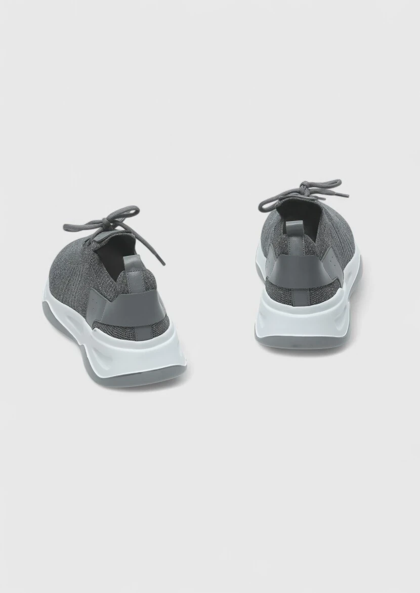 Gri Kumaş Spor Ayakkabı - 5
