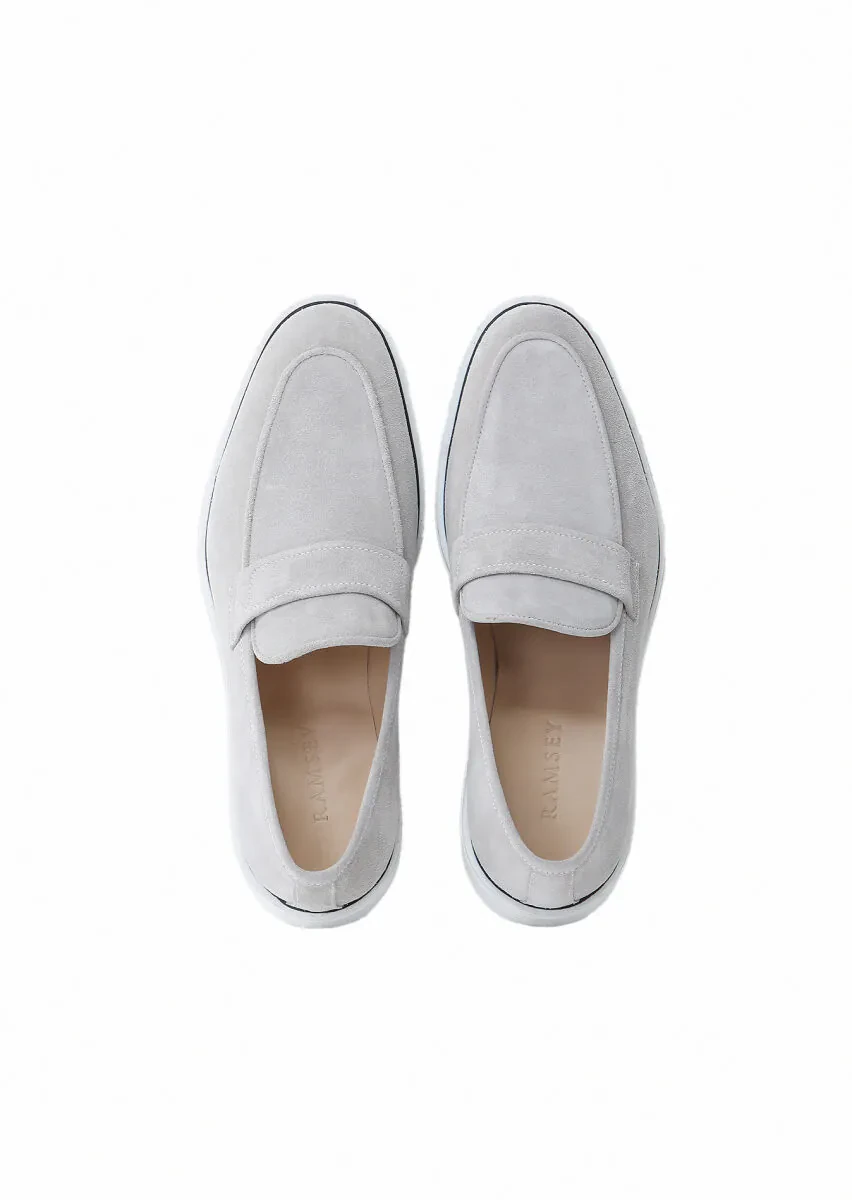 Gri Süet Casual Loafer - 6