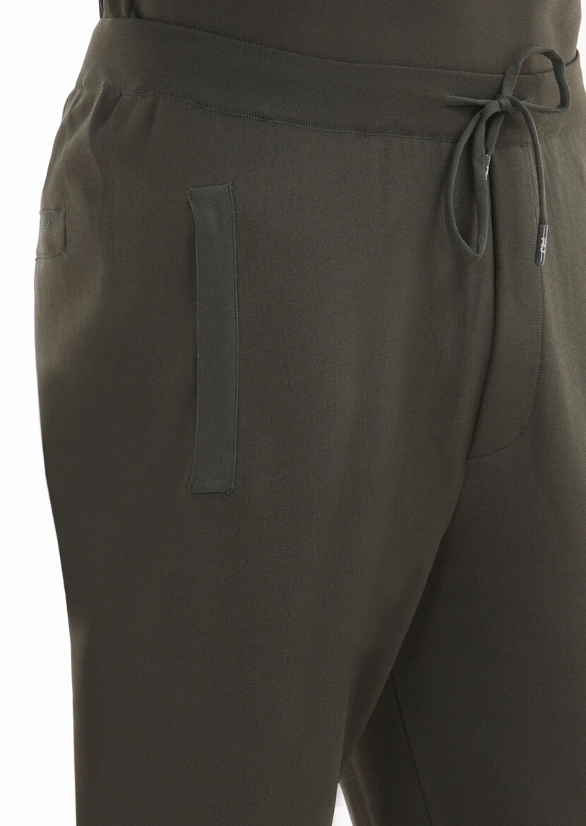 Haki Örme Regular Fit Casual Trıko Pantolon - 3