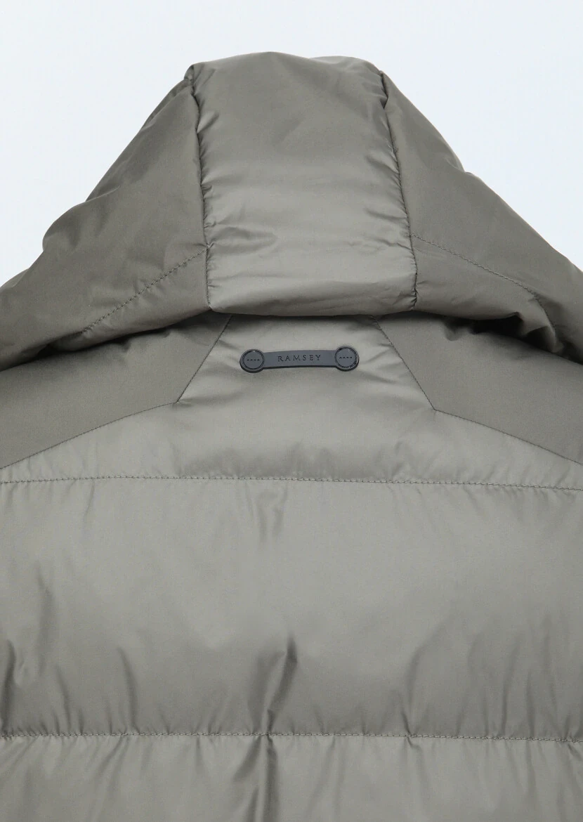 Haki Regular Fit Dik Yaka Casual Dokuma Mont - 5