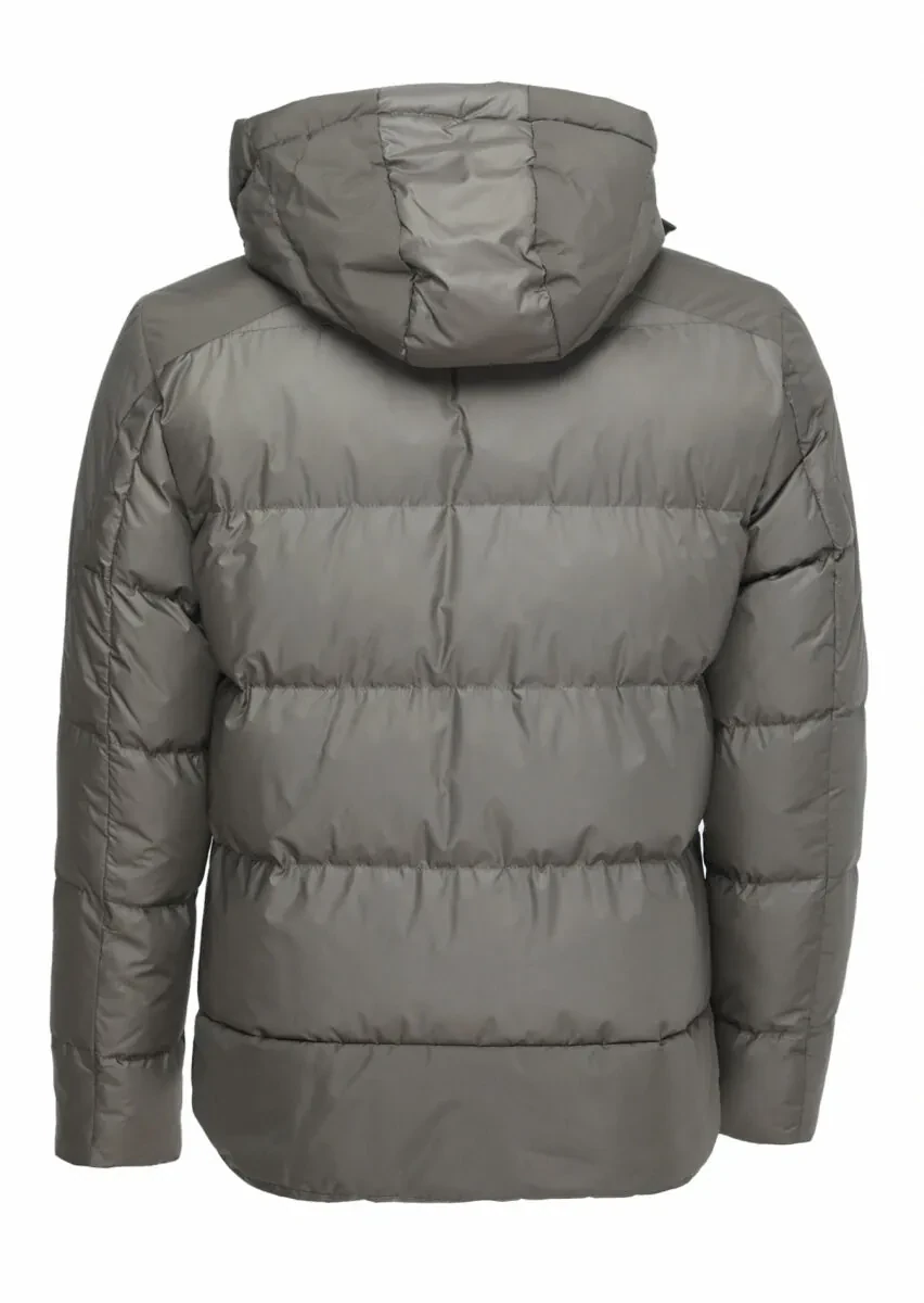 Haki Regular Fit Dik Yaka Casual Dokuma Mont - 6