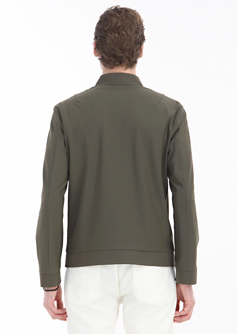 Haki Regular Fit Hakim Yaka Casual Dokuma Mont - 6