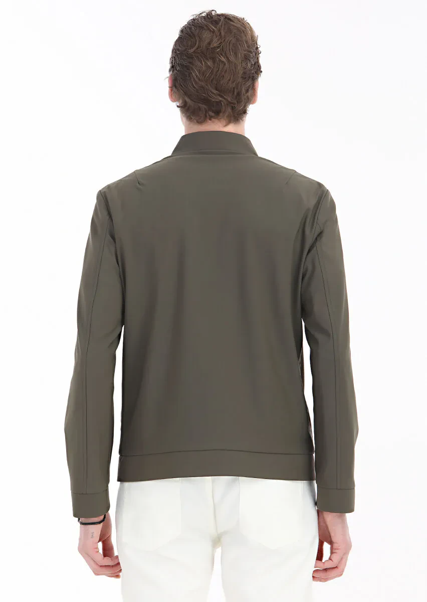 Haki Regular Fit Hakim Yaka Casual Dokuma Mont - 6