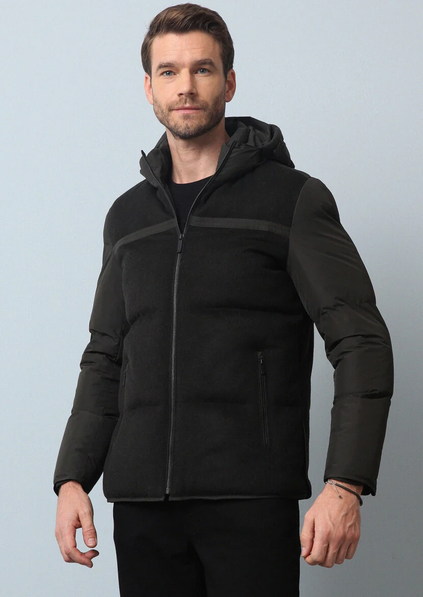 Haki Regular Fit Kelebek Yaka Casual Dokuma Kaban 