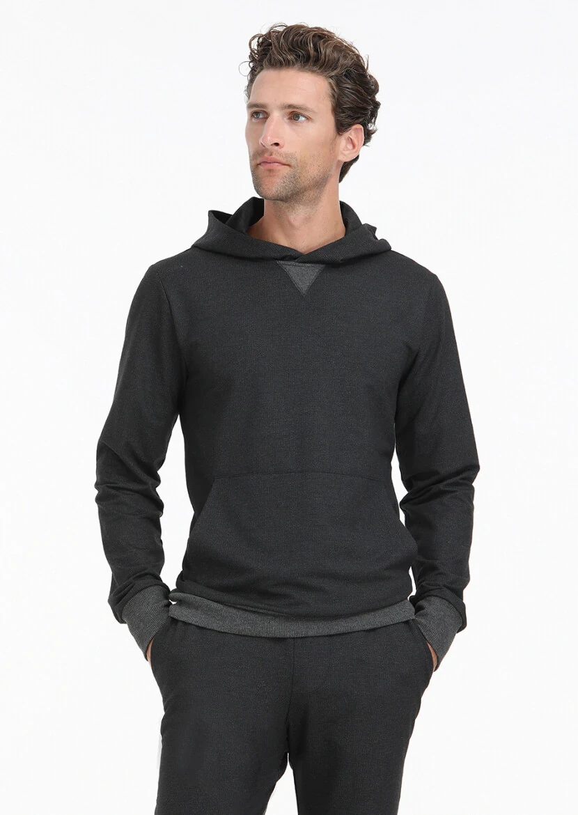 Hard Coal Hooded Striped Sweatshirt - 2