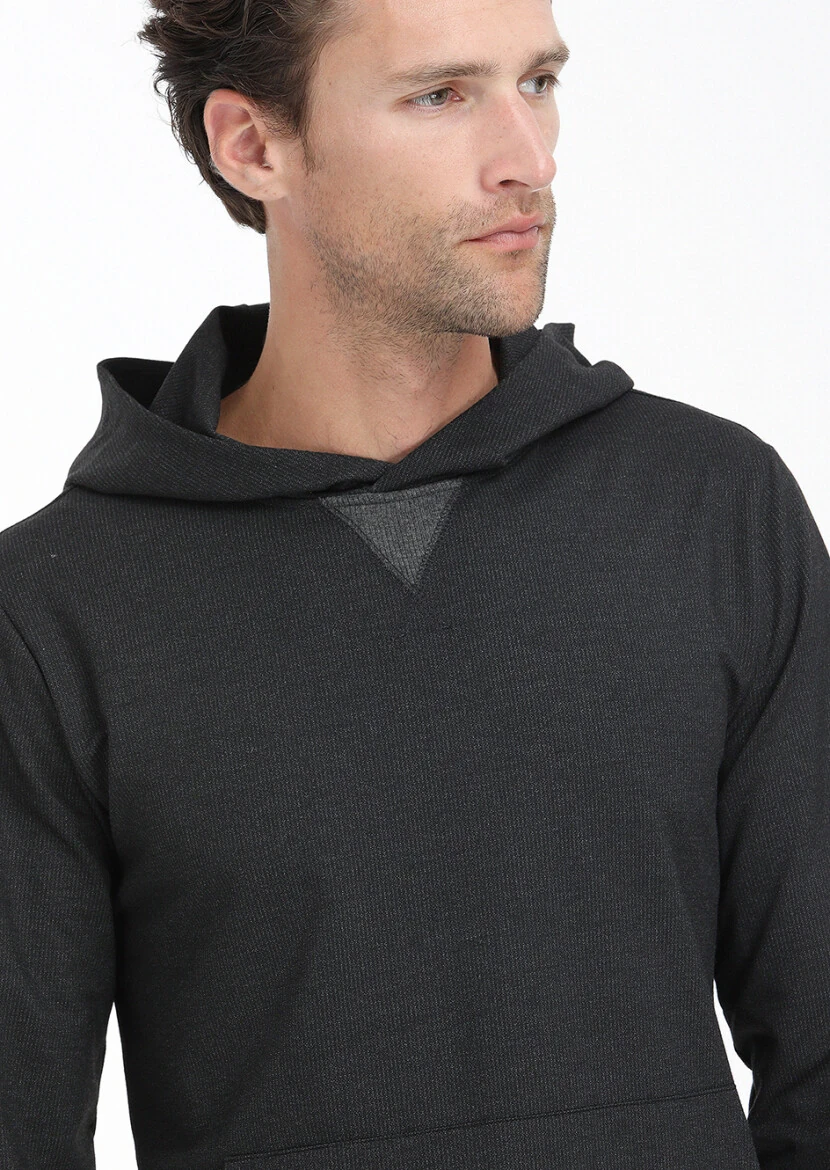 Hard Coal Hooded Striped Sweatshirt - 3