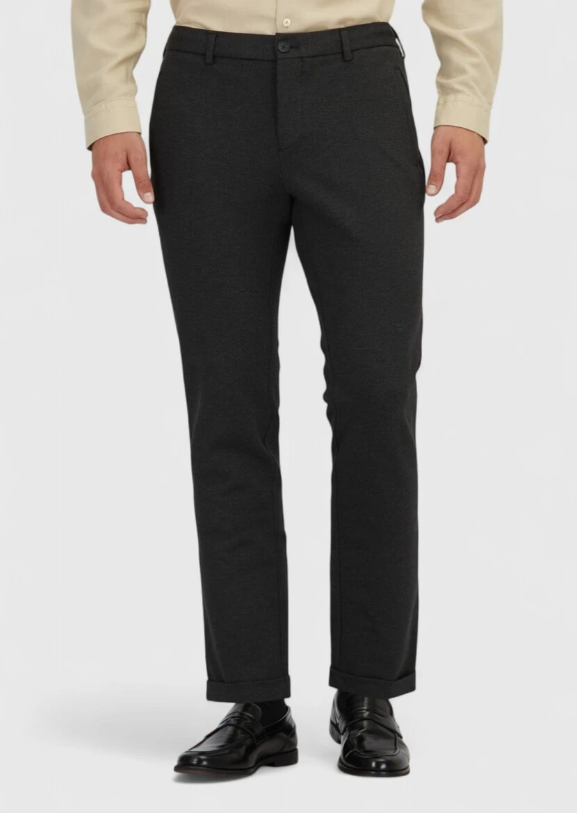 Hard Coal Knitting Jogging Fit Casual Trousers - 2