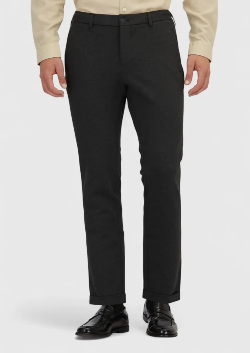 Hard Coal Knitting Jogging Fit Casual Trousers - 2