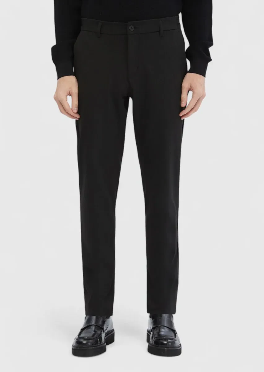 Hard Coal Knitting Jogging Fit Casual Trousers - 1