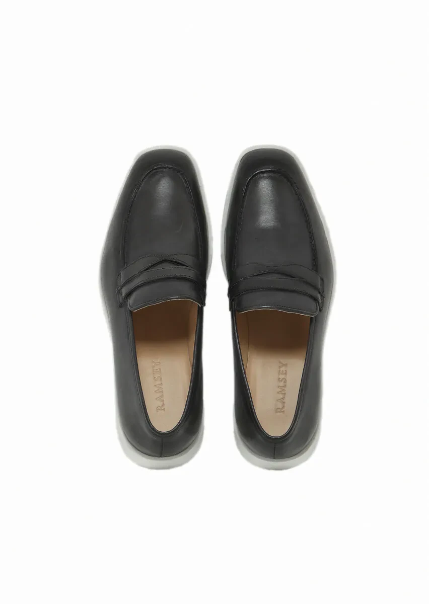Hard Coal Leather Casual Loafer - 6