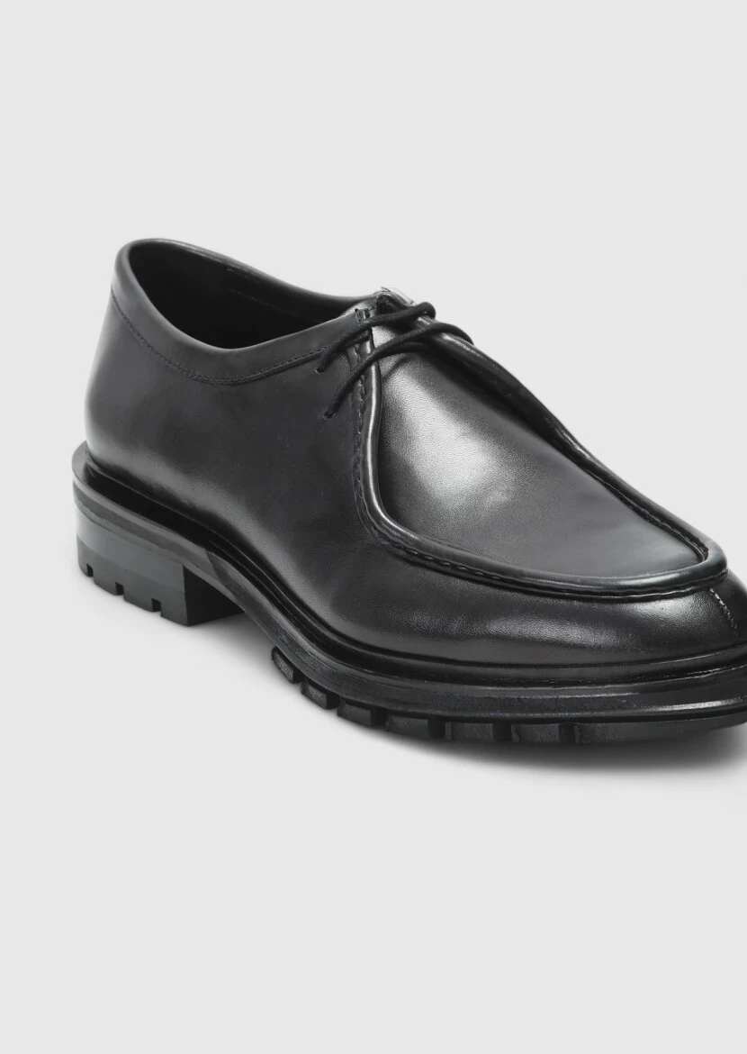 Hard Coal Leather Casual Shoes - 2