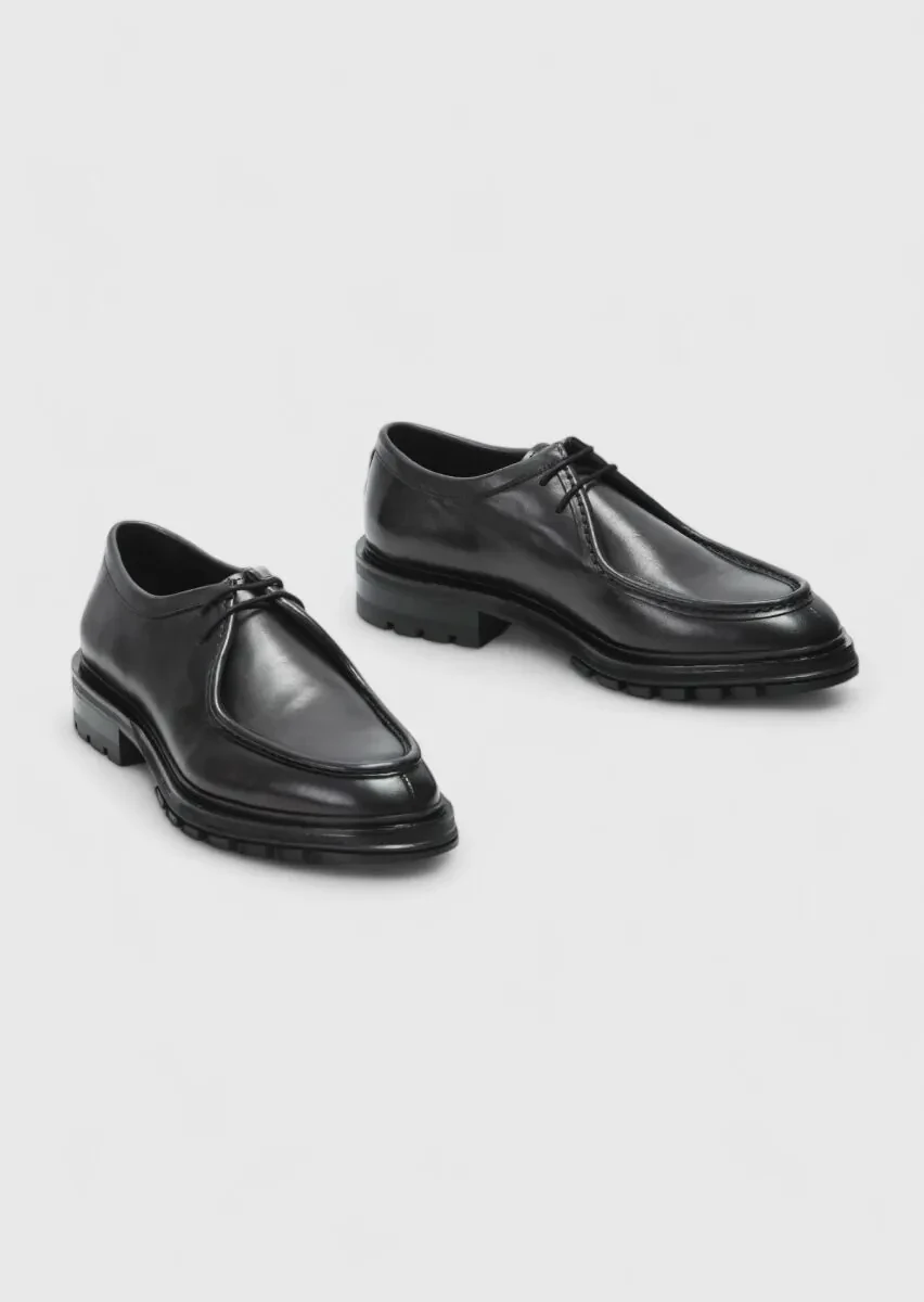 Hard Coal Leather Casual Shoes - 3