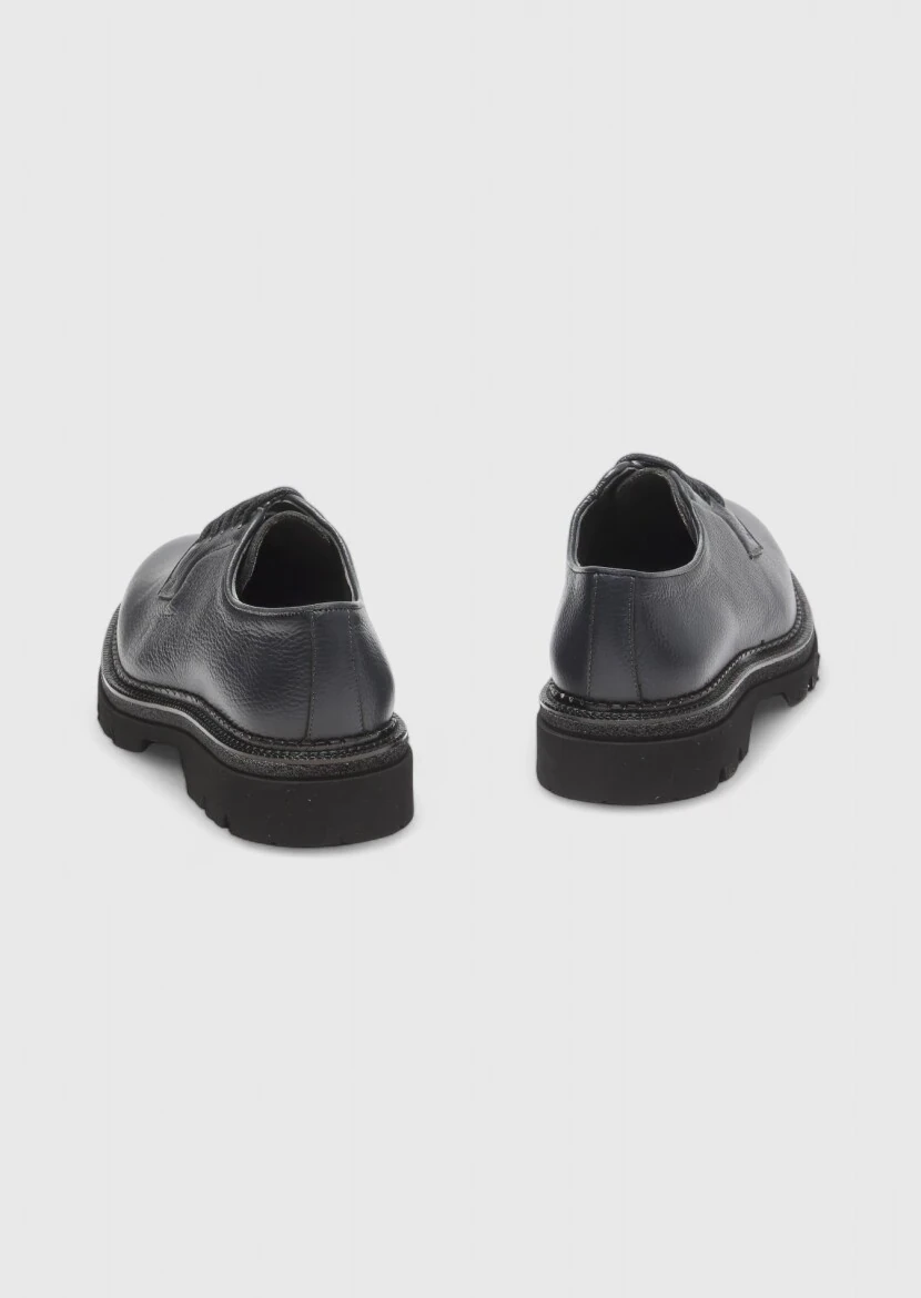 Hard Coal Leather Casual Shoes - 5