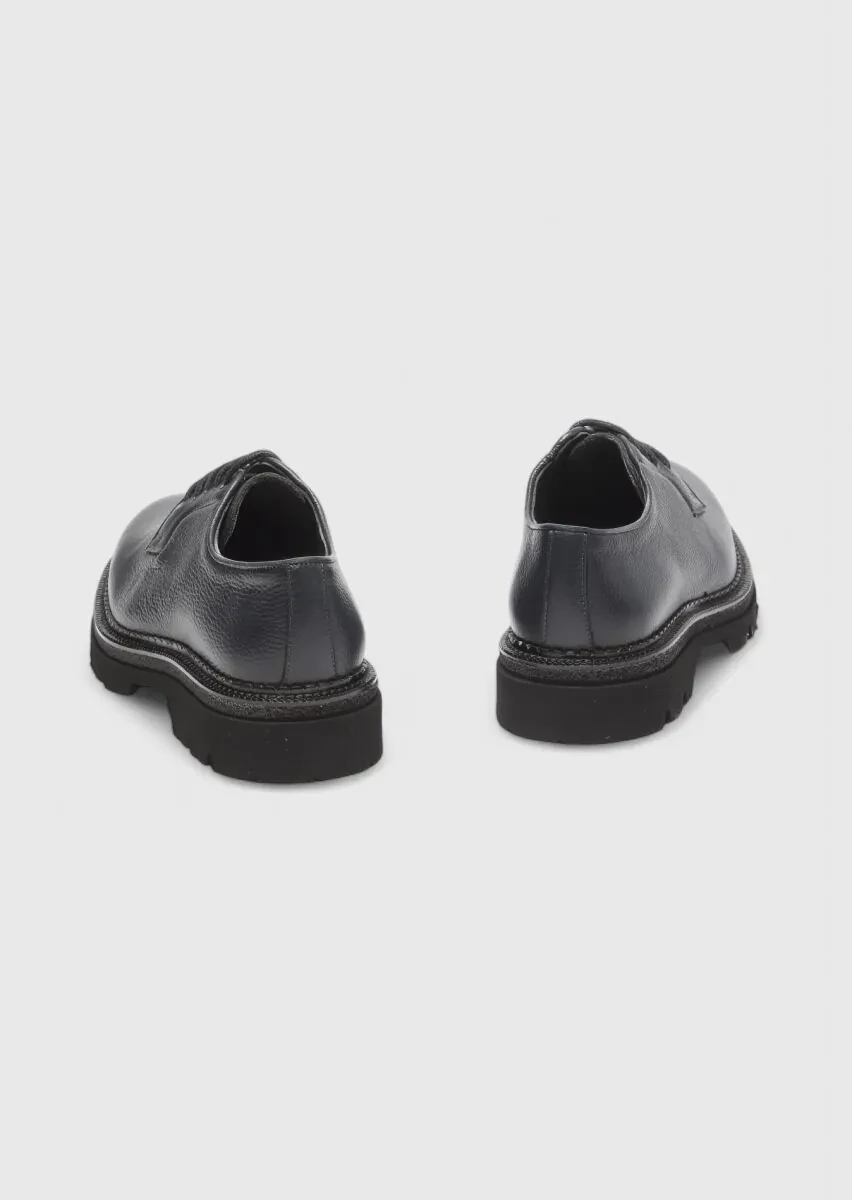Hard Coal Leather Casual Shoes - 5