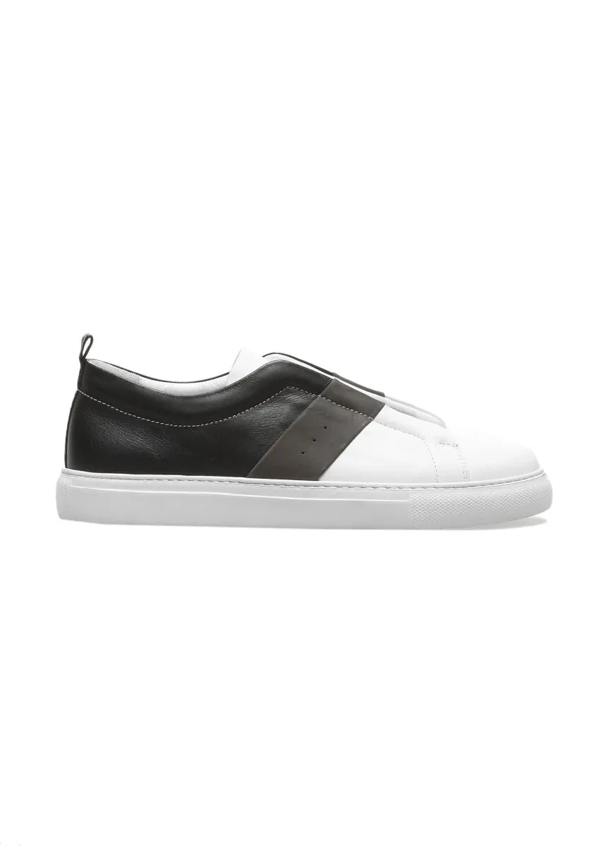 Hard Coal Leather Sneaker - 1
