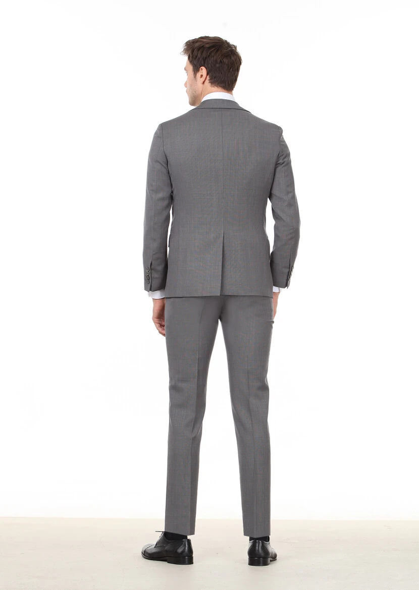 Hard Coal Micro Modern Fit 100% Wool Suit - 4