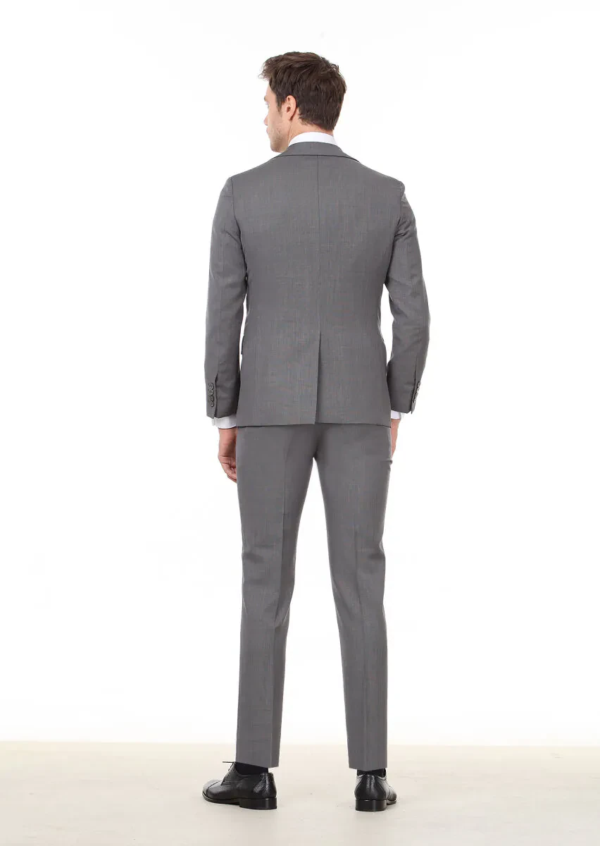 Hard Coal Micro Modern Fit 100% Wool Suit - 4