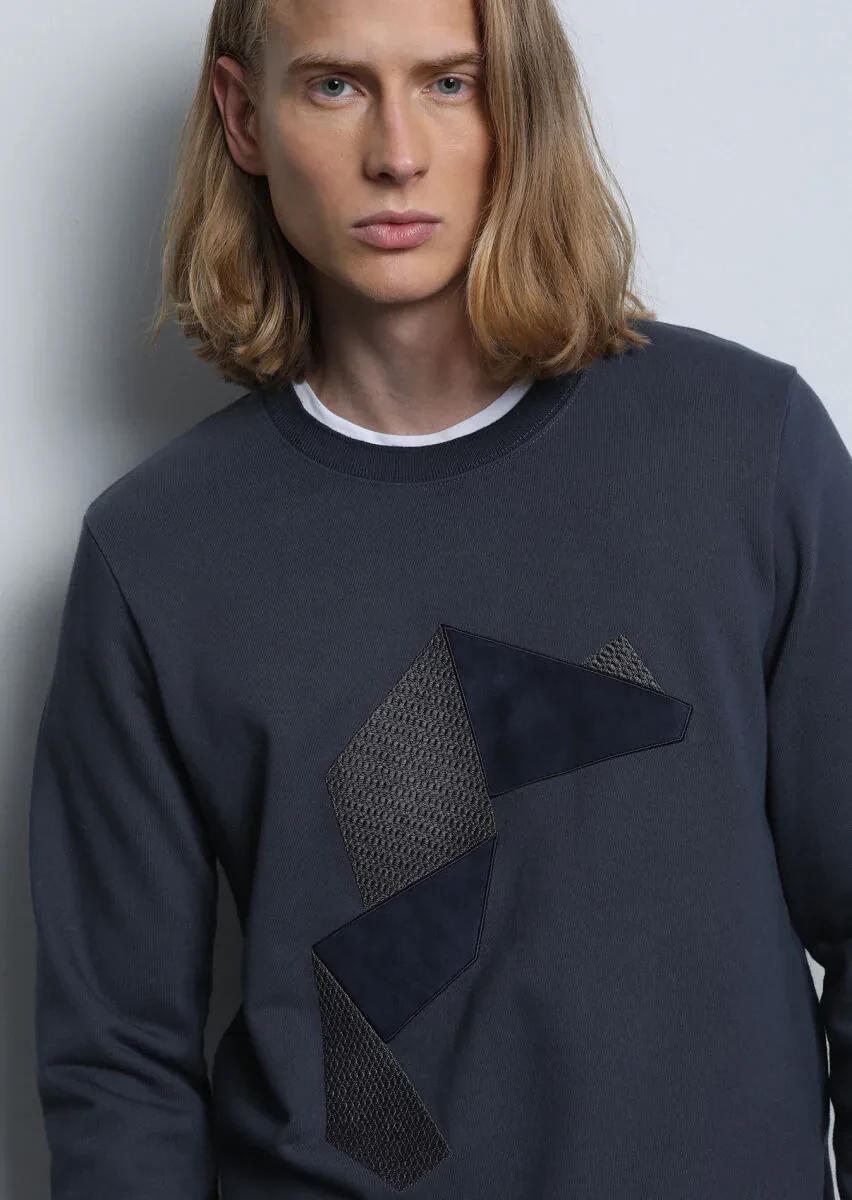 Hard Coal Patterned Sweatshirt - 2