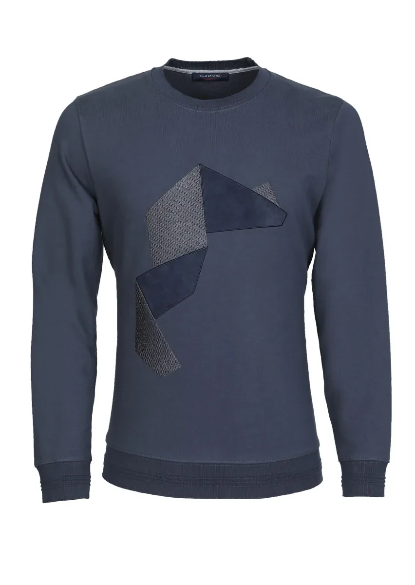 Hard Coal Patterned Sweatshirt - 6