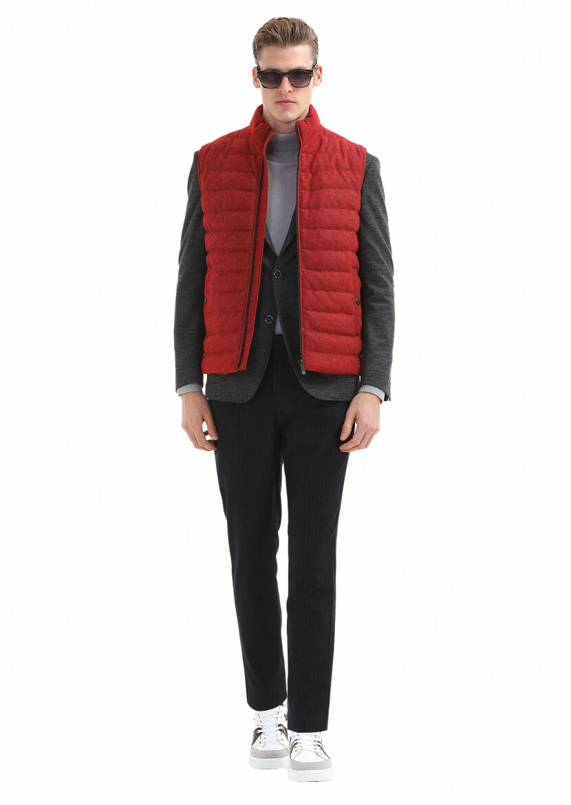 Hard Coal Plain Zeroweight Slim Fit Wool Blended Jacket - 3