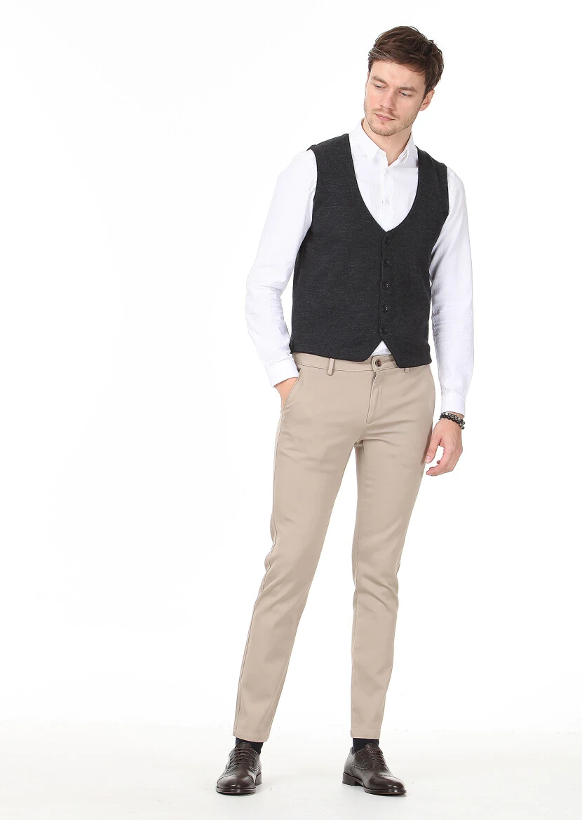 Hard Coal Regular Fit Casual Knitting Knit Vest - 3