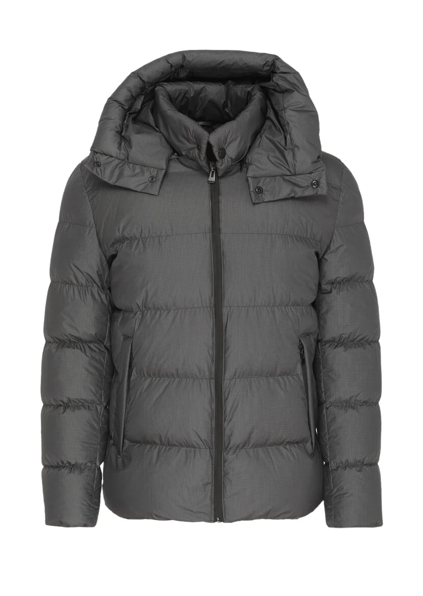 Hard Coal Regular Fit Hooded Casual Weaving Coat - 6