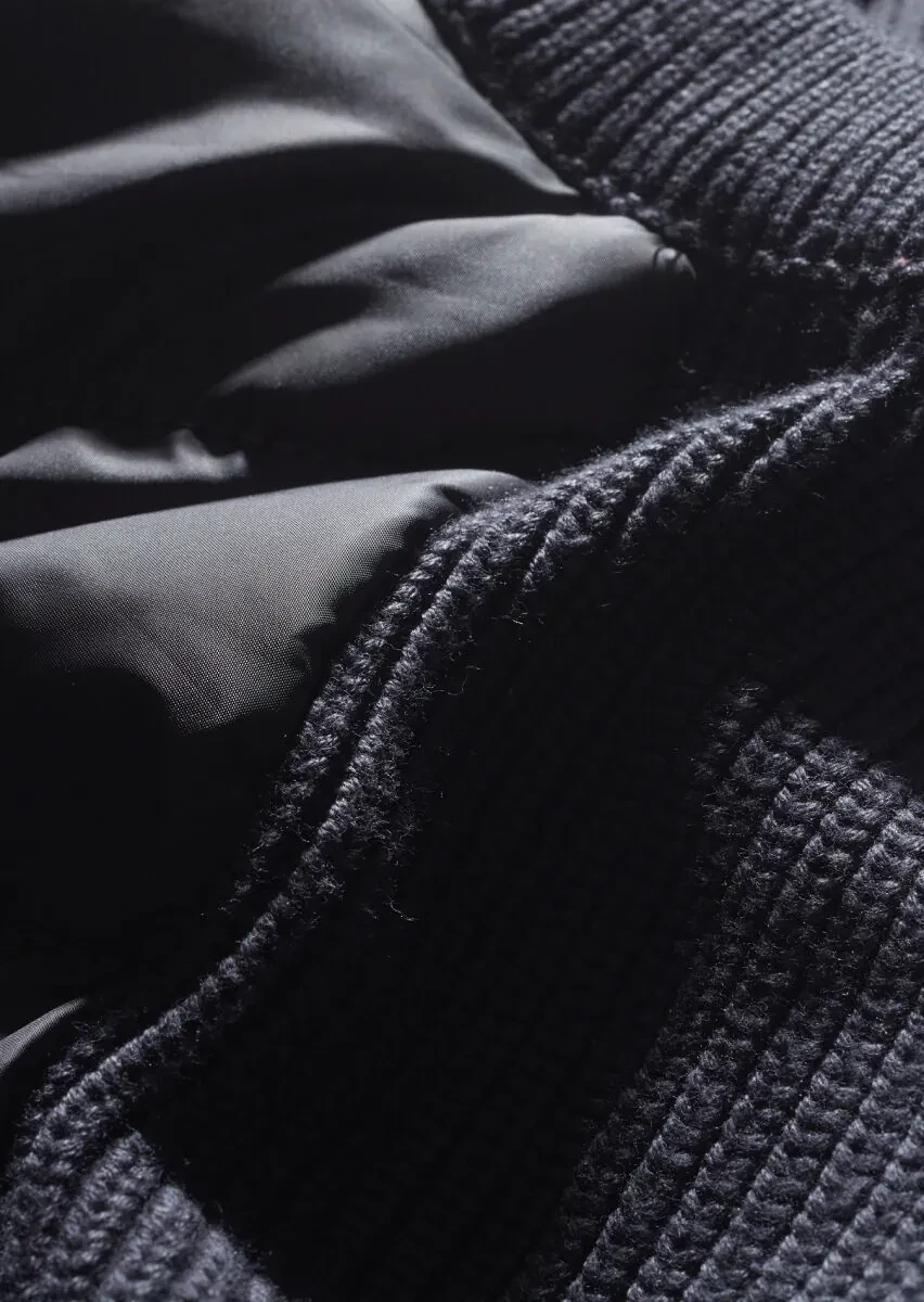 Hard Coal Regular Fit Mock-Turtleneck Casual Knitting Knit Vest - 5