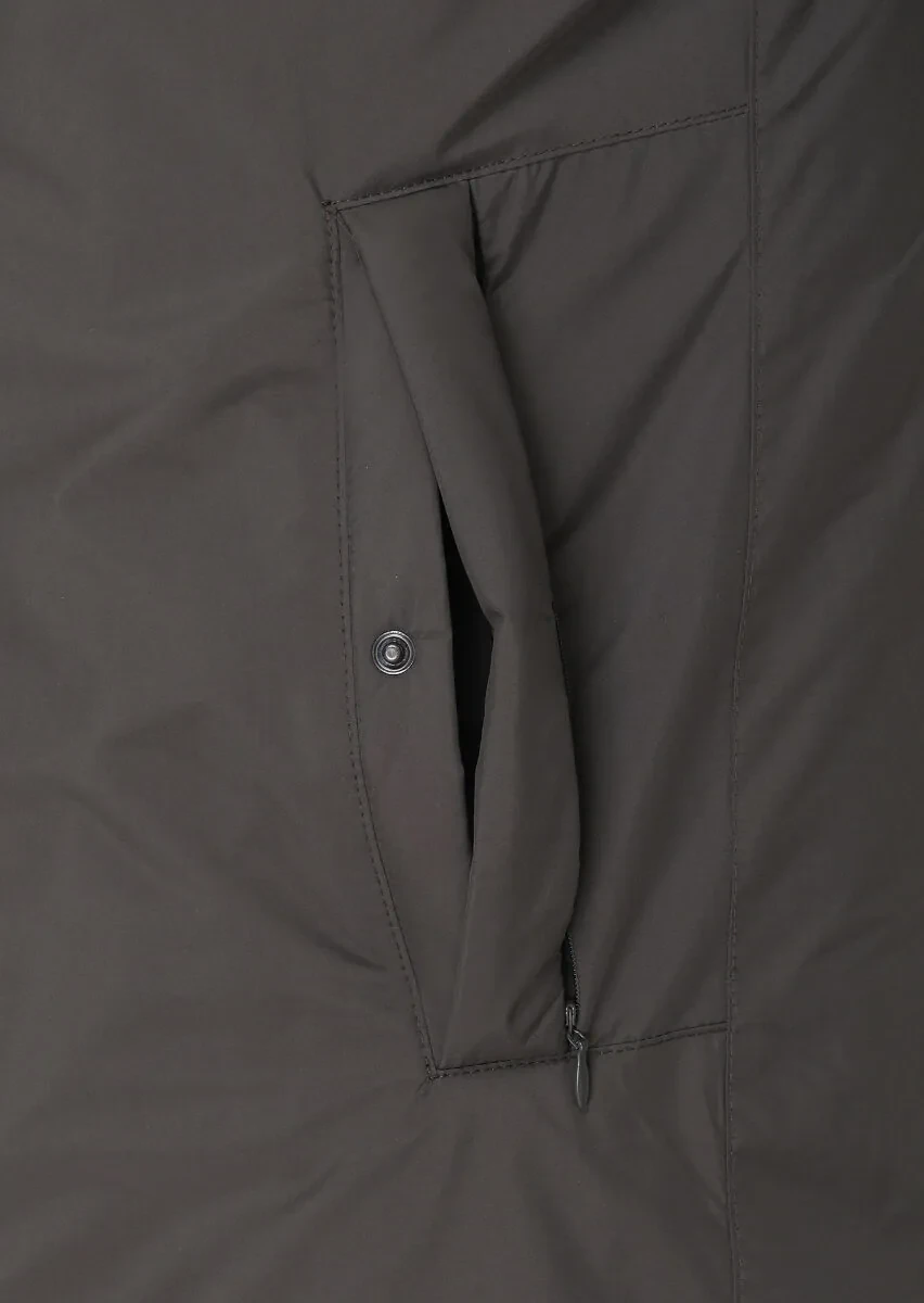 Hard Coal Regular Fit Turtleneck Casual Weaving Coat - 4