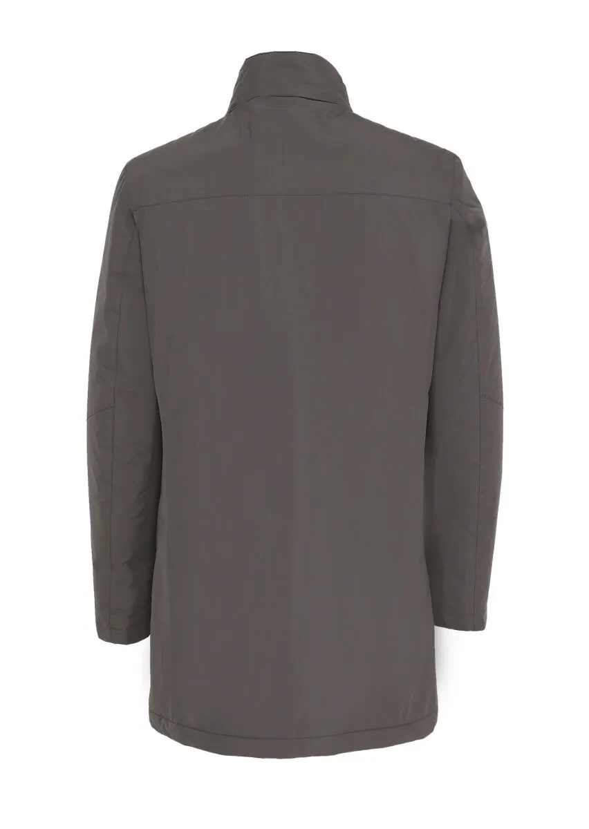 Hard Coal Regular Fit Turtleneck Casual Weaving Coat - 7