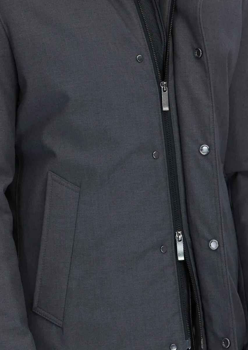 Hard Coal Regular Fit Turtleneck Casual Weaving Coat - 8