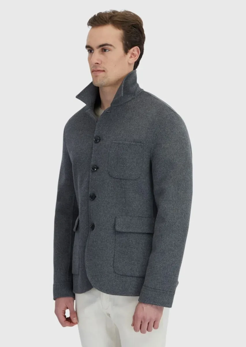 Hard Coal Regular Fit Wool Blended Blazer - 3