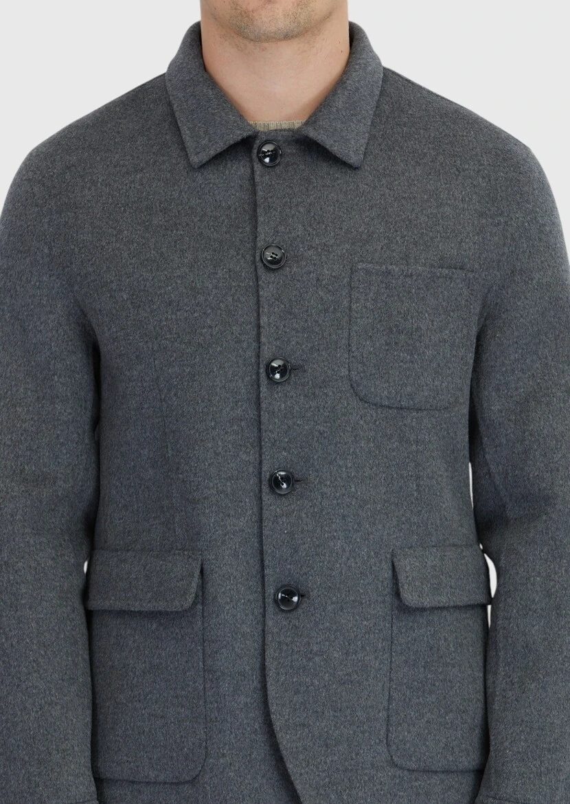 Hard Coal Regular Fit Wool Blended Blazer - 5