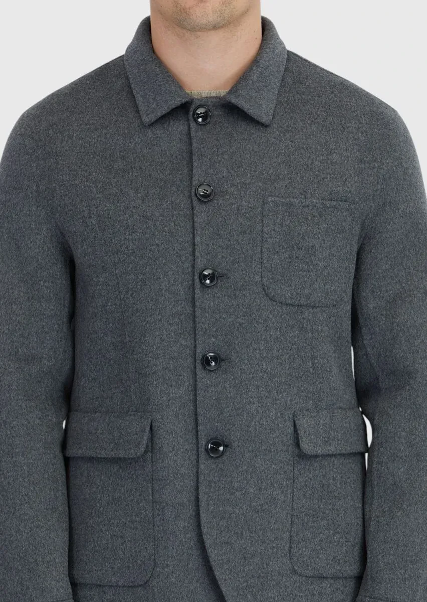 Hard Coal Regular Fit Wool Blended Blazer - 5