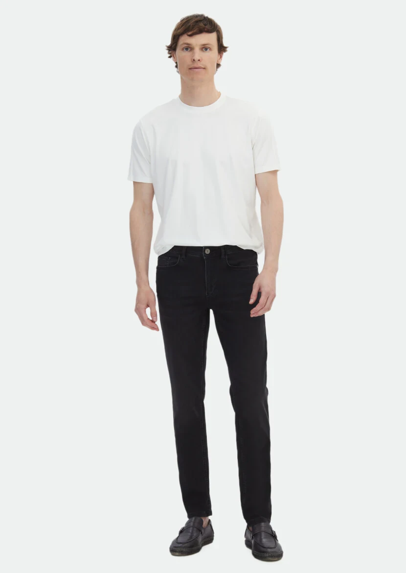 Hard Coal Slim Fit Denim Cotton Blended Trousers - RAMSEY