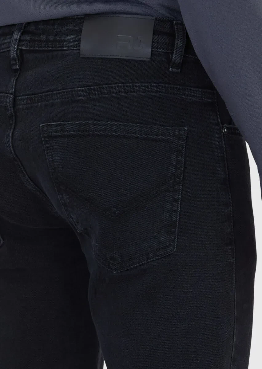 Hard Coal Slim Fit Denim Cotton Blended Trousers - 4