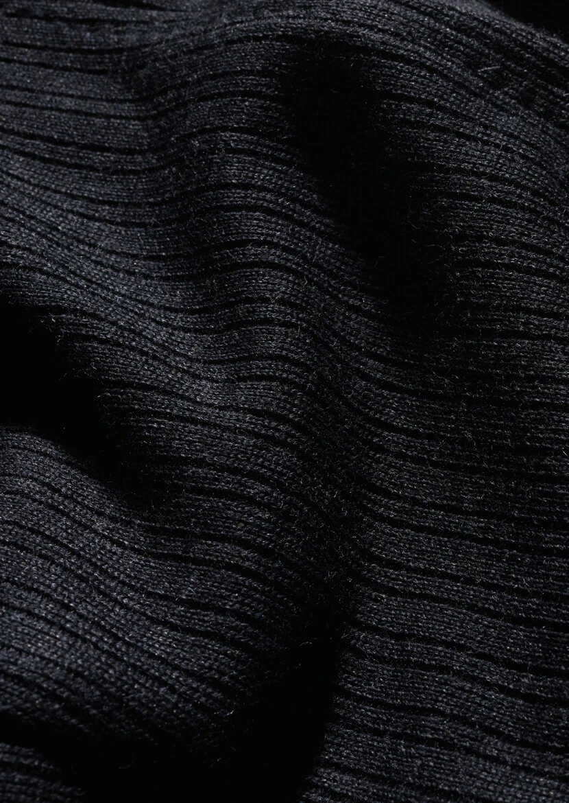 Hard Coal Striped Shirt Shoulder Slim Fit Wool Blended Jacket - 6