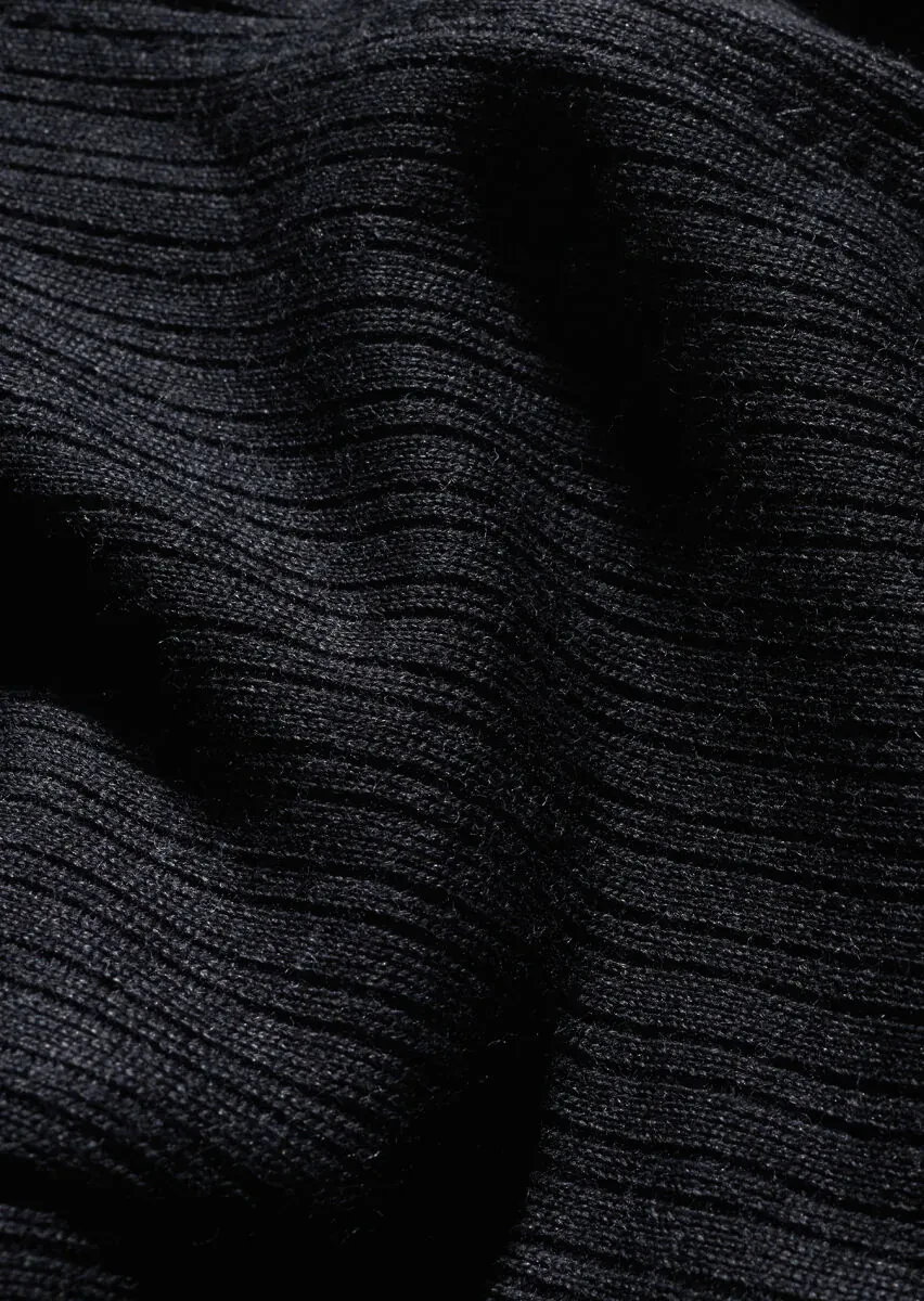 Hard Coal Striped Shirt Shoulder Slim Fit Wool Blended Jacket - 6