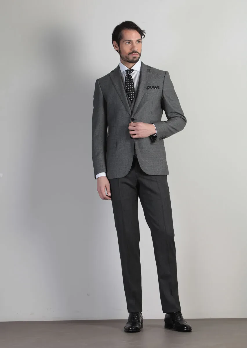 Hard Coal Suit With Waistcoat - 2