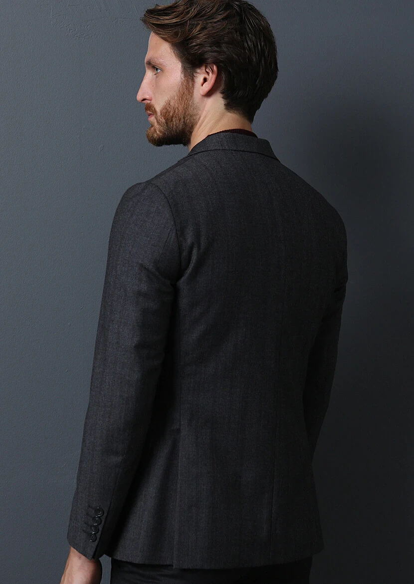 Hard Coal Suit With Waistcoat - 5