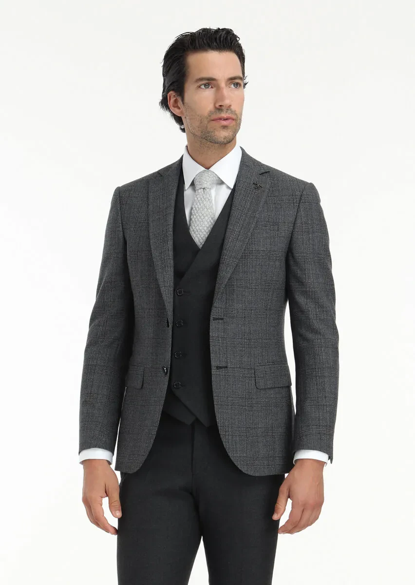 Hard Coal Suit With Waistcoat - 2