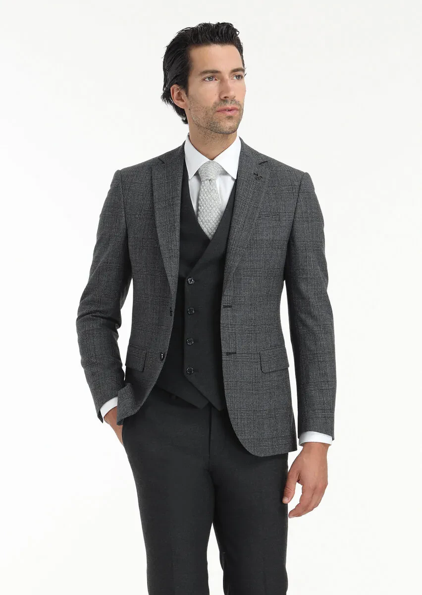 Hard Coal Suit With Waistcoat - 3