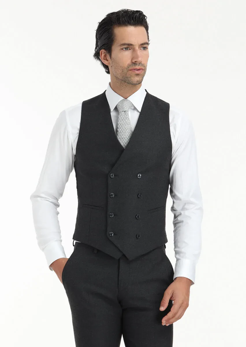Hard Coal Suit With Waistcoat - 4