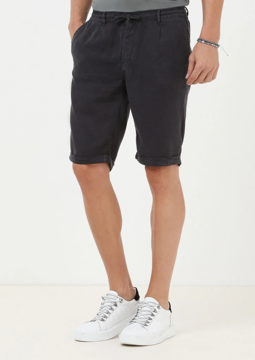 Hard Coal Weaving Jogging Fit Casual Bermuda - 3