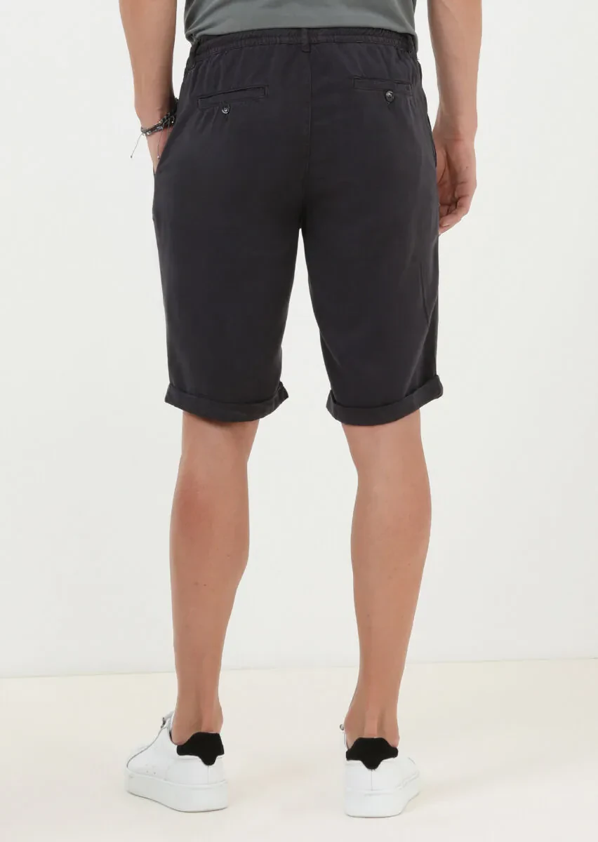 Hard Coal Weaving Jogging Fit Casual Bermuda - 4