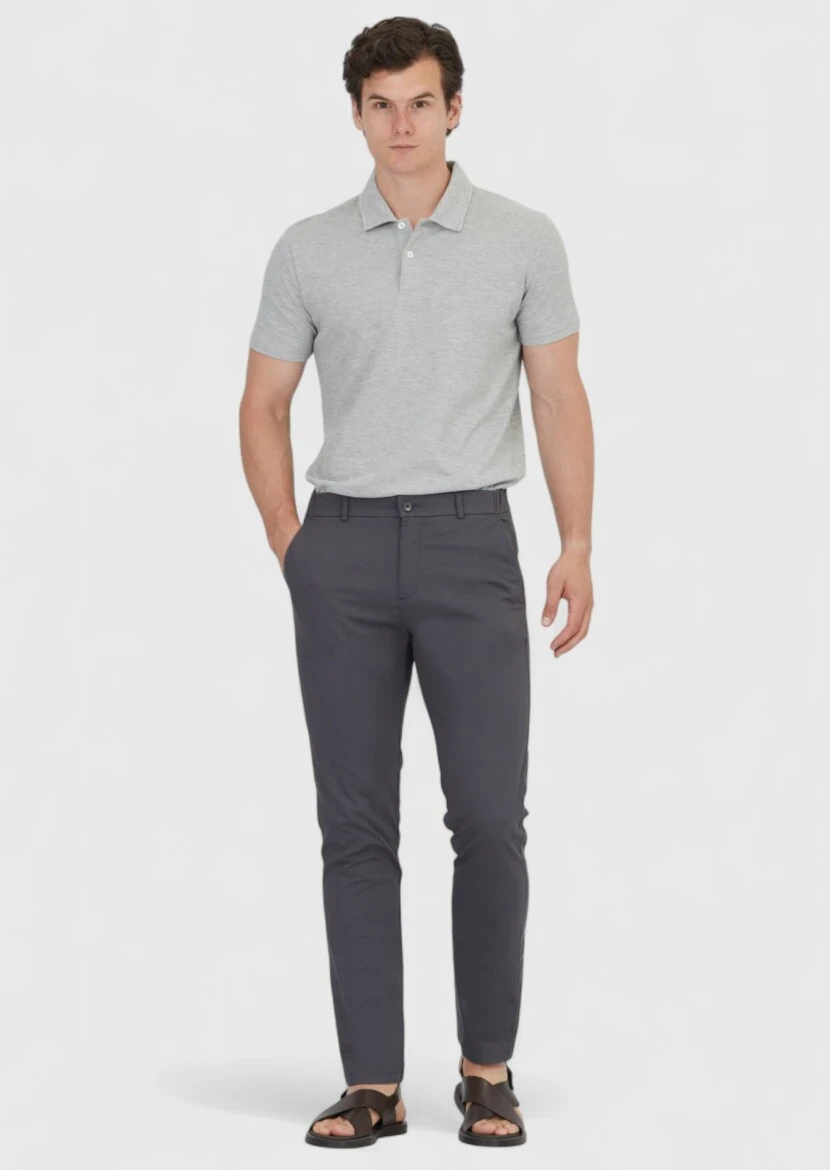 Hard Coal Weaving Jogging Fit Casual Cotton Blended Trousers - RAMSEY